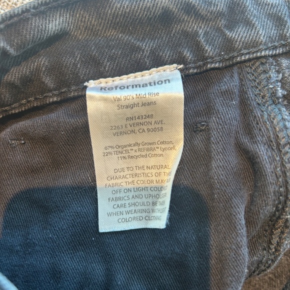 Reformation Black Boyfriend Jeans - Picture 6 of 8